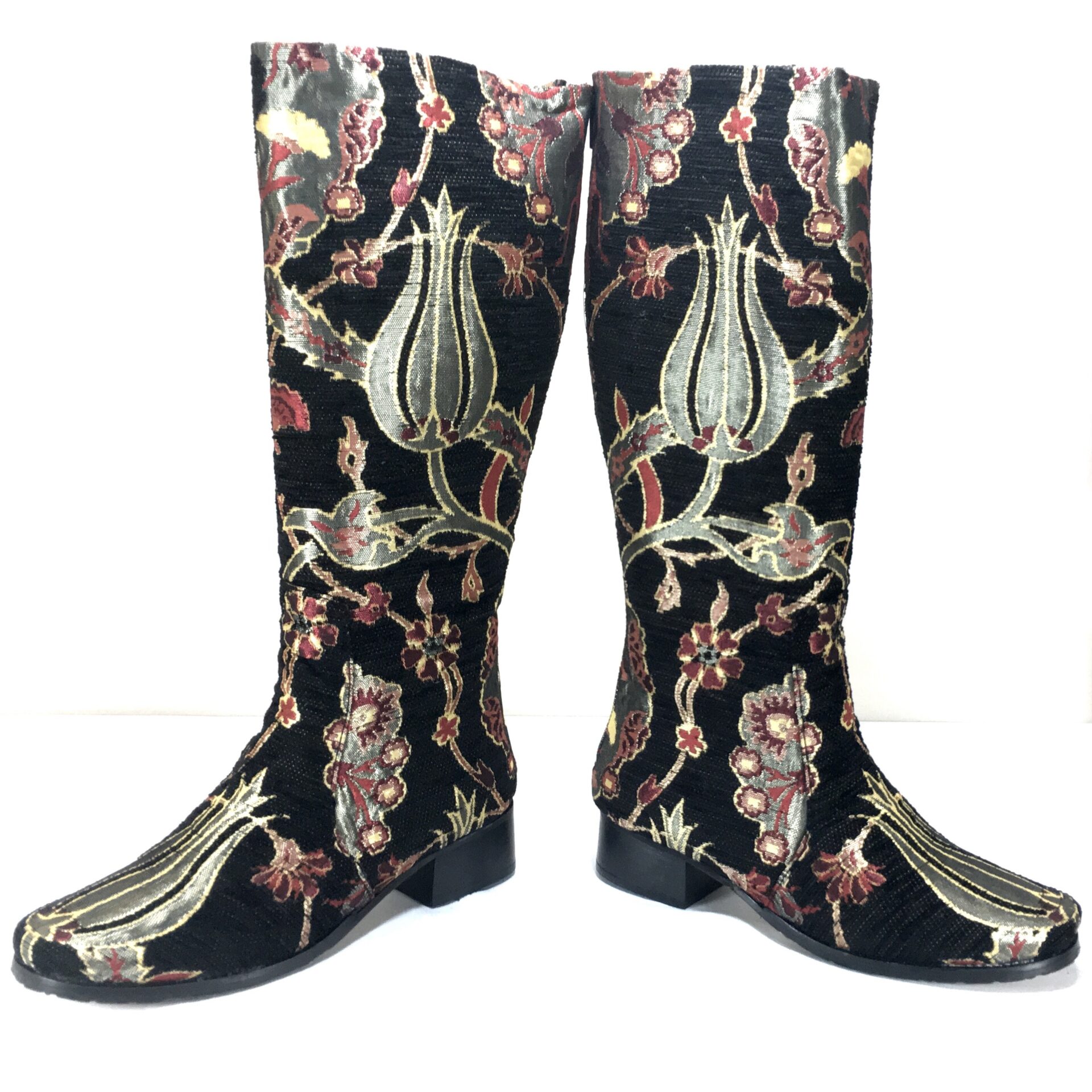 Ottoman Floral Pattern Boots